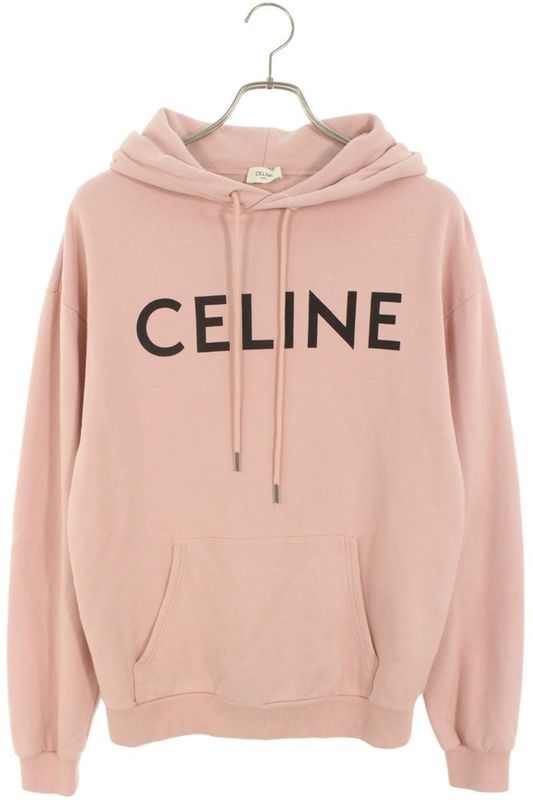 Celine 2y321670q Classic Logo Loose Pullover Hoodie Men's XS