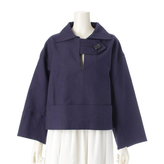 Celine Cotton Phoebe Period Pullover Top 20an8 Navy 38