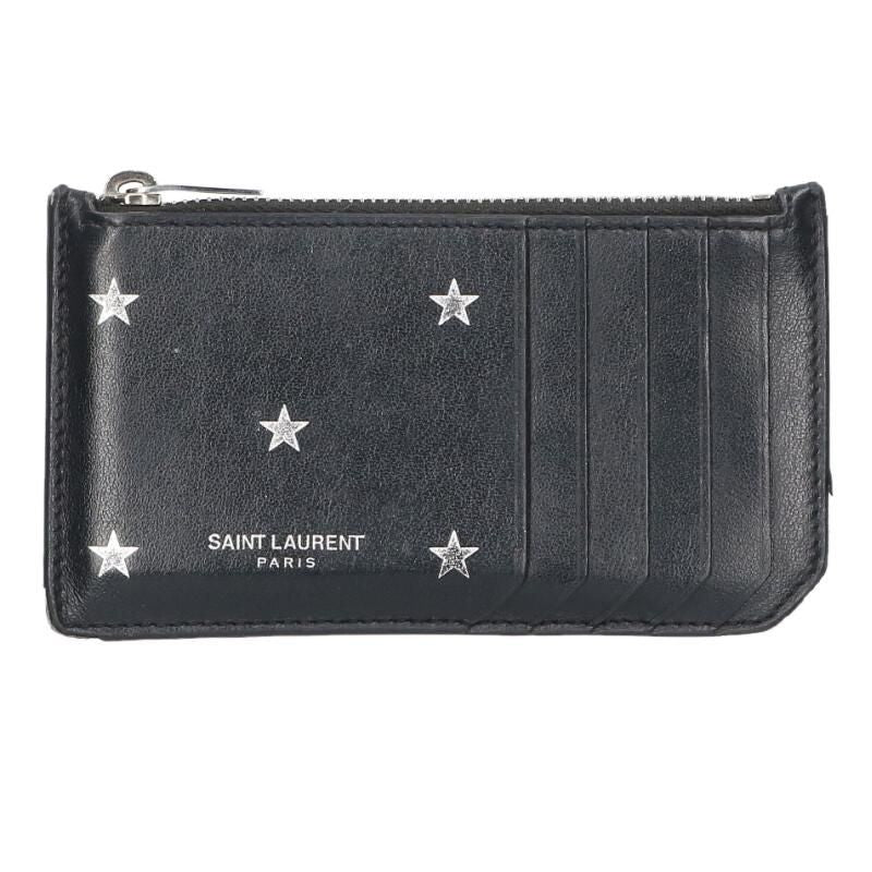 Saint Laurent Paris Grz458589 Star Design Leather Card Case Men's