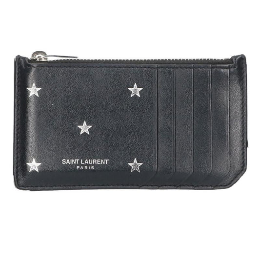 Saint Laurent Paris Grz458589 Star Design Leather Card Case Men's