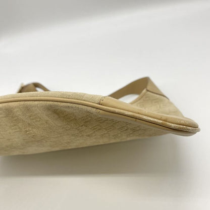 Gucci 001 4057 Shoulder Bag GG Suede Beige One Shoulder Women Men Fashion