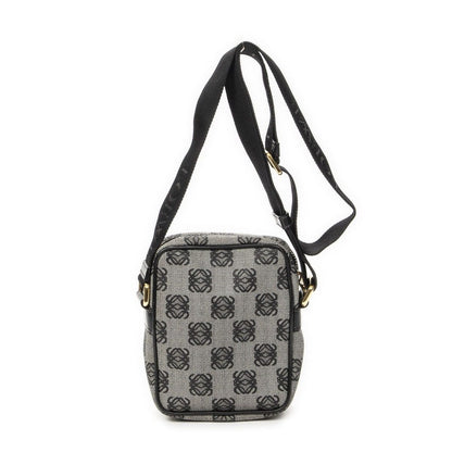 Loewe Zip Messenger Crossbody Black Gray Anagram Canvas — view 5