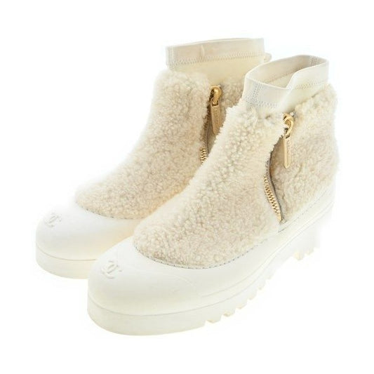 Chanel Boots Ivory