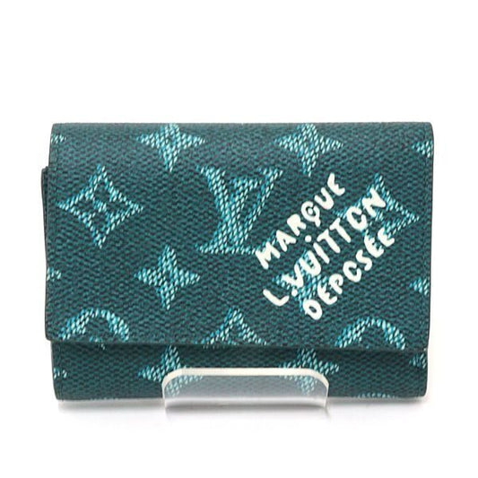 Louis Vuitton Victor Wallet Monogram Heritage Canvas Green Trifold