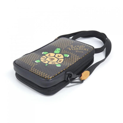 Louis Vuitton Damier Giant Double Phone Pouch Shoulder Bag — view 3