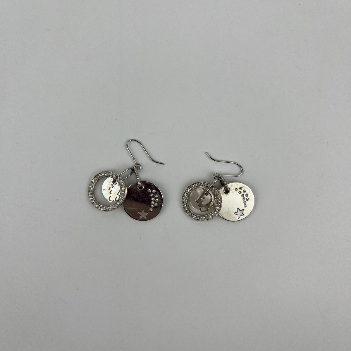 Dior Earrings Silver Vintage