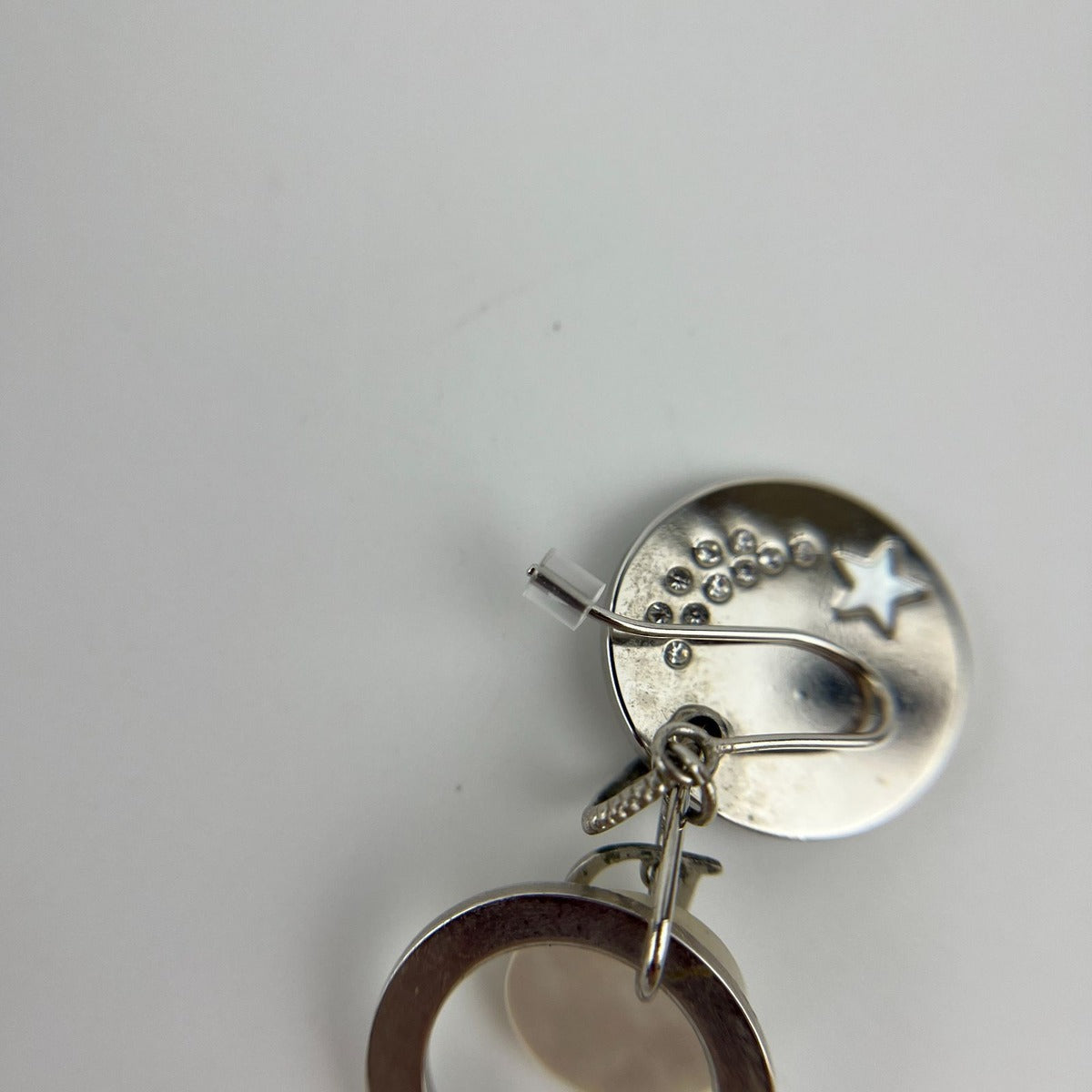Dior Earrings Silver Vintage — view 10