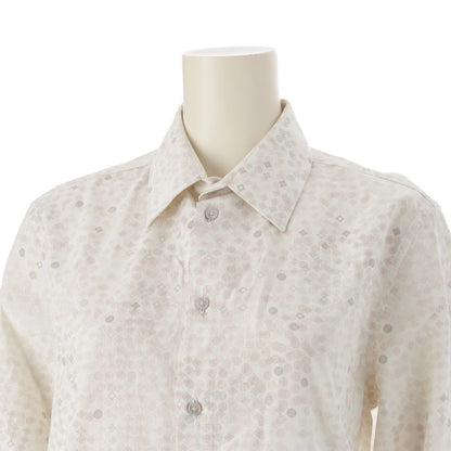 Louis Vuitton Monogram L/S Shirt Blouse Top White XS