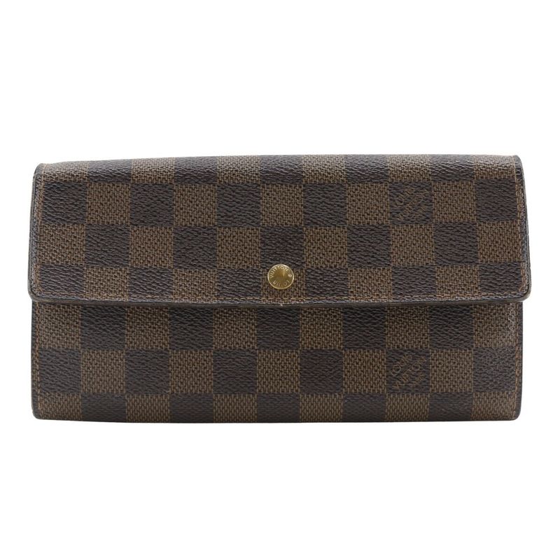 Louis Vuitton Pochette Portmonnais Cles Di N61724 Damier Canvas Brown Ca0015