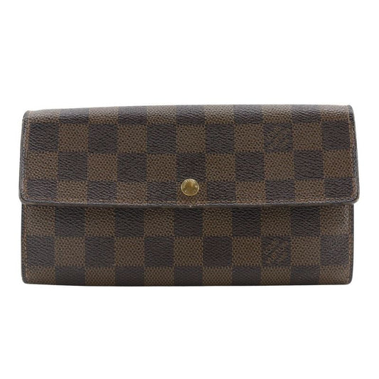 Louis Vuitton Pochette Portmonnais Cles Di N61724 Damier Canvas Brown Ca0015