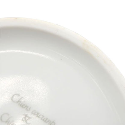 Hermes Tableware Chasse English Setter Mug Porcelain White and Green White and