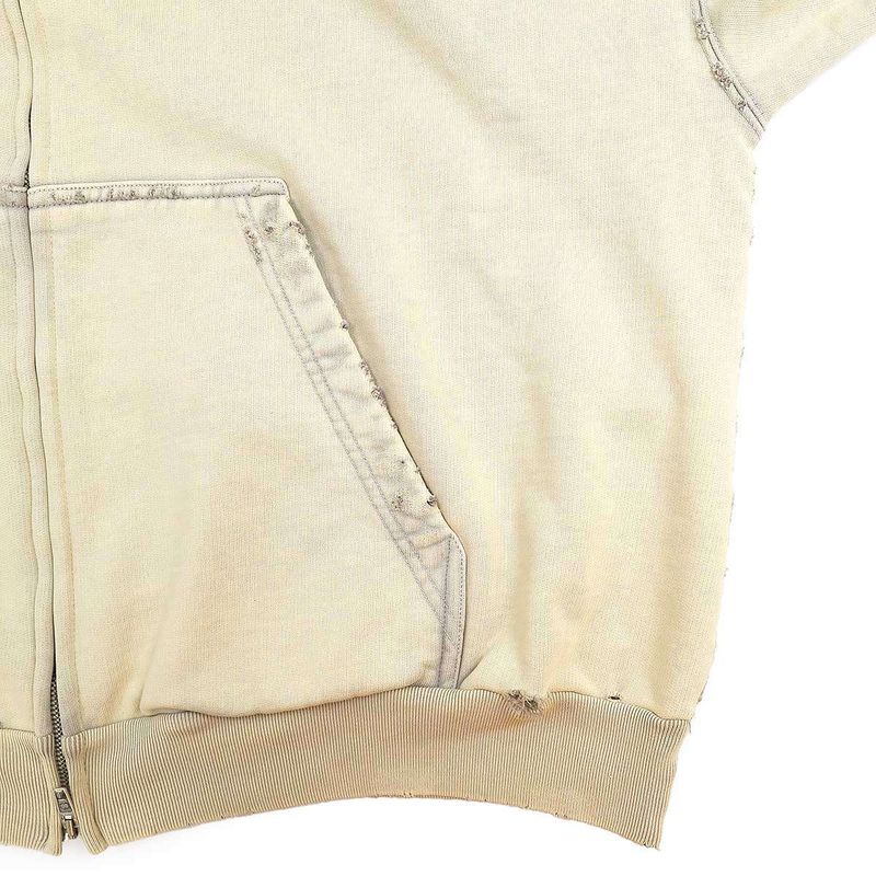 Balenciaga 24aw Y2k Zip-Up Hoodie Regular Fit Zip-Up Hoodie 803264 Trvg2 Beige M