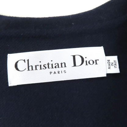 Christian DIOR 2r0c48x1116 Wool Rabbit Blend Sailor Collar Jacket Navy 40 Made