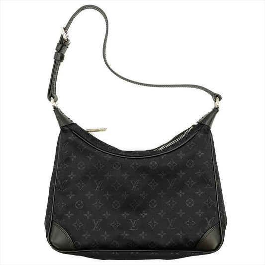 Louis Vuitton Little Boulogne Noir Black Shoulder Bag Monogram Satin M92142