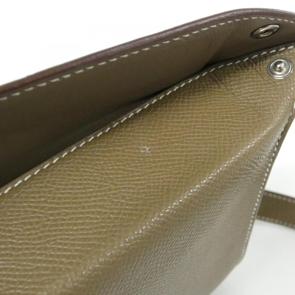 Hermes Vidopoche Shoulder Bag Etoupe — view 10