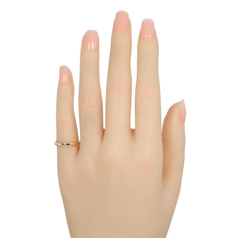 Cartier 1895 Wedding 2.5mm (0.10in) Model 18K Yellow Gold #8 Ladies 2g Ring