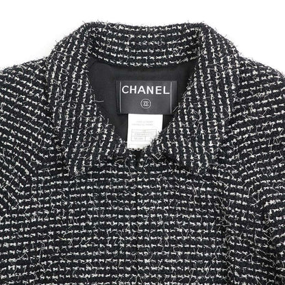 Chanel 2003c Coco Button Tweed Jacket P20548v11528 Black 38