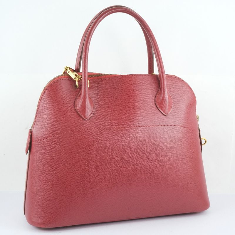 Hermes Bolide 31 Courchevel Red 0Y Ladies Handbag