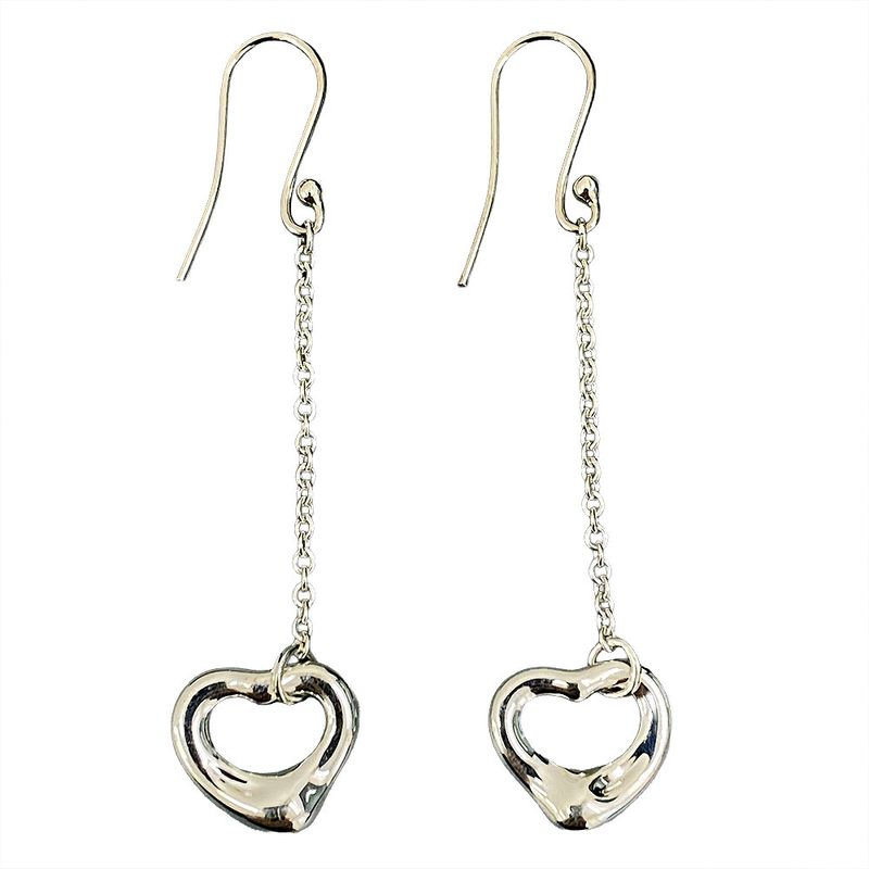 Tiffany & Co Open Heart Drop Earrings