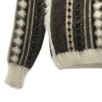 Chanel - Angora Mohair Cashmere Zip-up Knit Cardigan Jacket - 36 - Gray -