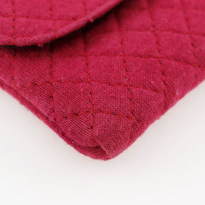 Chanel Chain Pouch Micro Cotton Pink Ladies Shoulder Bag