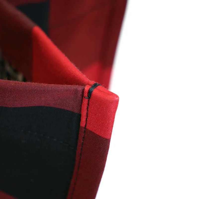 Christian Dior 19aw Double L Canvas Check Tote Bag 50-Ma-0179 Red