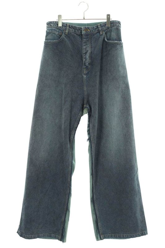 Balenciaga 23SS 738751 Tow55 Hybrid Baggy Denim Pants Men's M