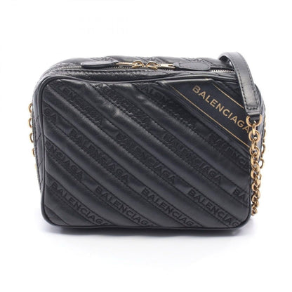 Balenciaga Shoulder Bag Li Porter Xs Black Leather