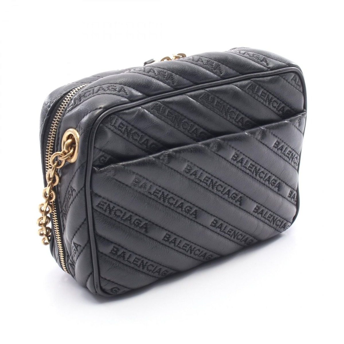 Balenciaga Shoulder Bag Li Porter Xs Black Leather — view 2