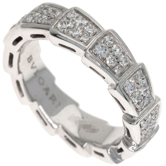 Bvlgari Serpenti Full Eternity Diamond 51 Ring 18K White Gold