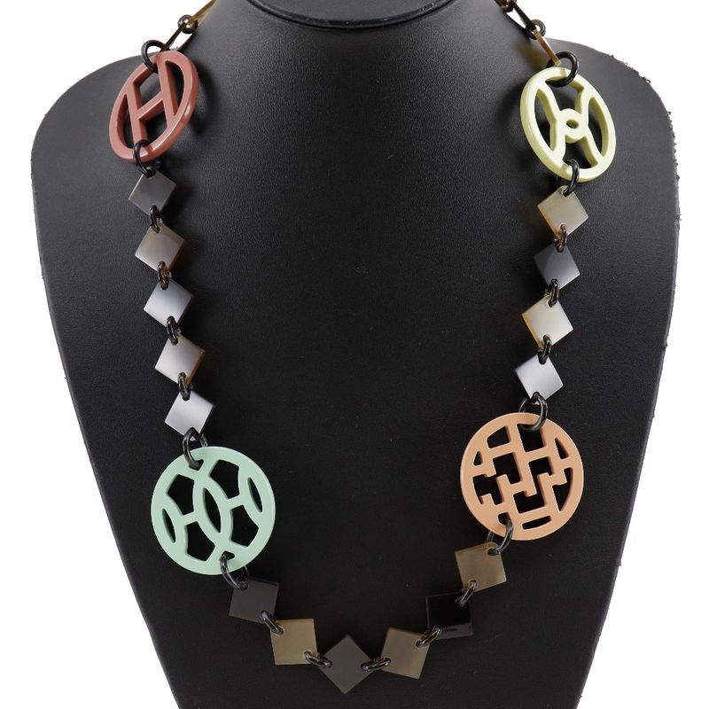 Hermes Diva Buffalo Horn Ladies 40.7g Necklace