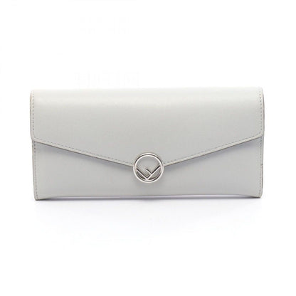Fendi Bifold Wallet Is Gray Leather Is Zip