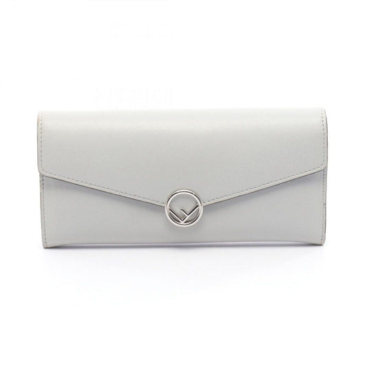 Fendi Bifold Wallet Is Gray Leather Is Zip