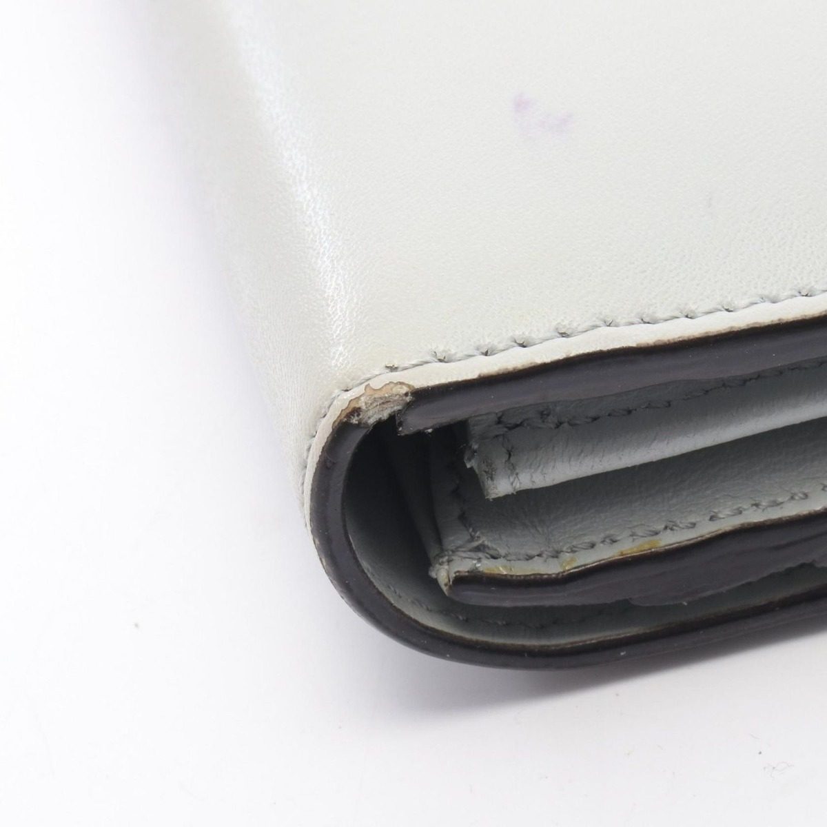 Fendi Bifold Wallet Is Gray Leather Is Zip — view 12