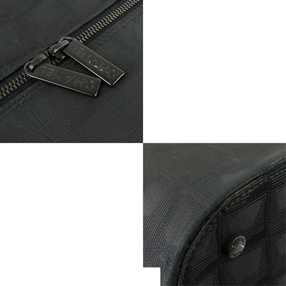 Chanel New Travel Line Boston Bag Black Nylon Leather — view 6