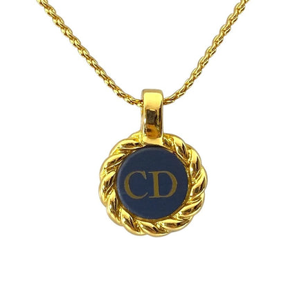Dior Logo Necklace CD Gold Plated Color