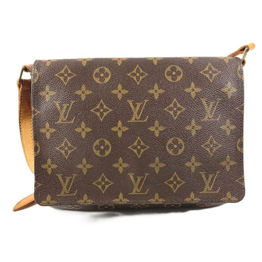 Louis Vuitton Shoulder Bag Musette Tango Monogram Canvas Brown