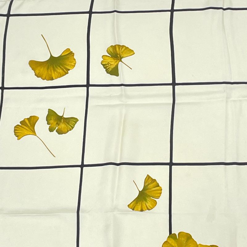 Louis Vuitton Scarf Tree Leaves Yellow