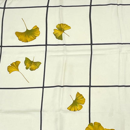 Louis Vuitton Scarf Tree Leaves Yellow