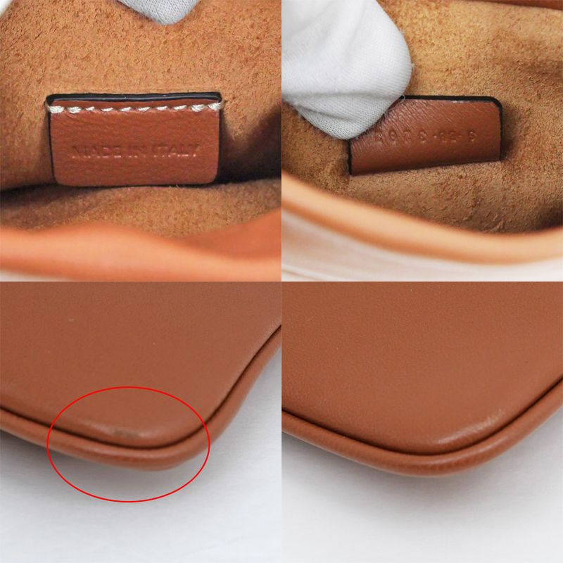 Celine Drawstring Mobile Pouch Shoulder Bag Cuill Triomphe Tan Brown