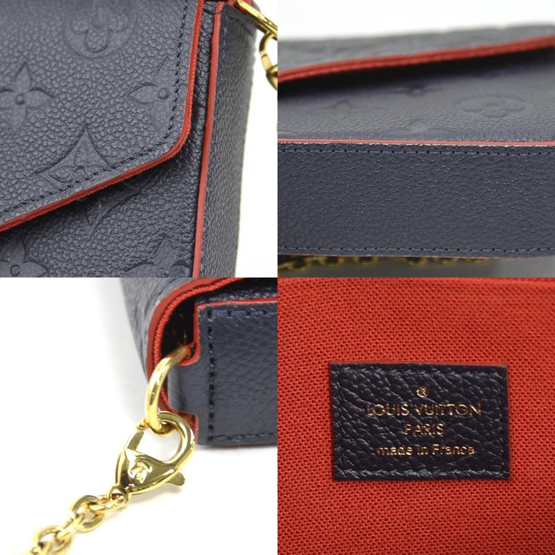 Louis Vuitton Chain Wallet Crossbody Shoulder Bag Monogram Empreinte Pochette