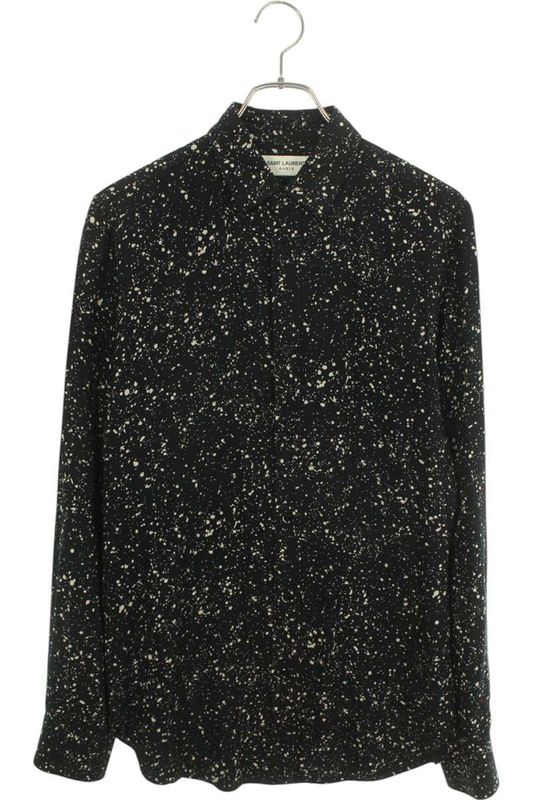 Saint Laurent Paris 15AW 376954 Y891j Splattered Rayon All-over Pattern Long