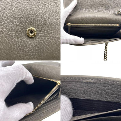 Gucci 510314 Chain Wallet Shoulder Bag Cabasn Diagonal Shoulder Brand Gray Women