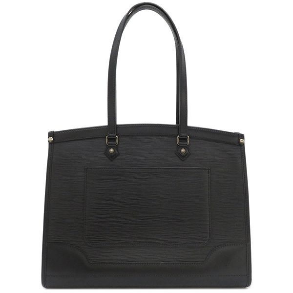 Louis Vuitton Tote Bag Madeleine GM Epi Leather Black Silver Hardware Black