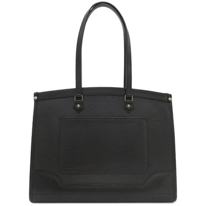 Louis Vuitton Tote Bag Madeleine GM Epi Leather Black Silver Hardware Black