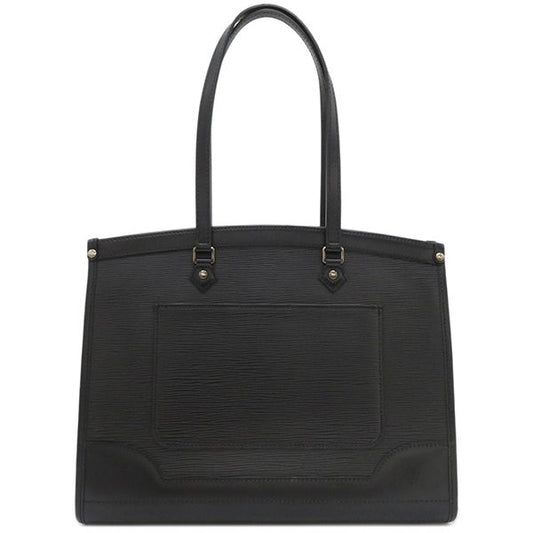 Louis Vuitton Tote Bag Madeleine GM Epi Leather Black Silver Hardware Black