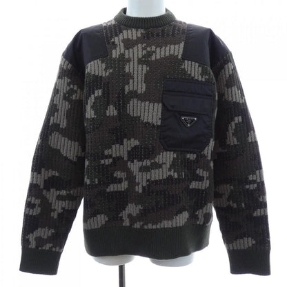 Prada Triangle Logo Knit Sweater