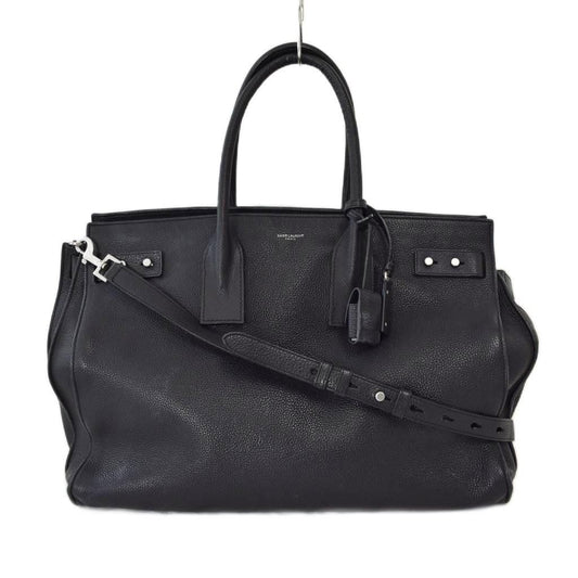 Saint Laurent Paris Sac de Jour Small Large Shoulder Bag Tote 2-Way Black