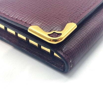 Cartier Key Case 6 Bridges L3000156 Must Line Leather Red Hardware Gold