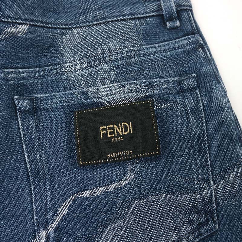 Fendi Denim Pants Flp285 AIED 31 34 Blue Jeans